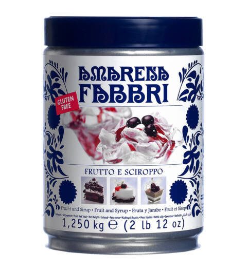 Cereja Silvestre Fabbri Inteira em Calda 1,25kg