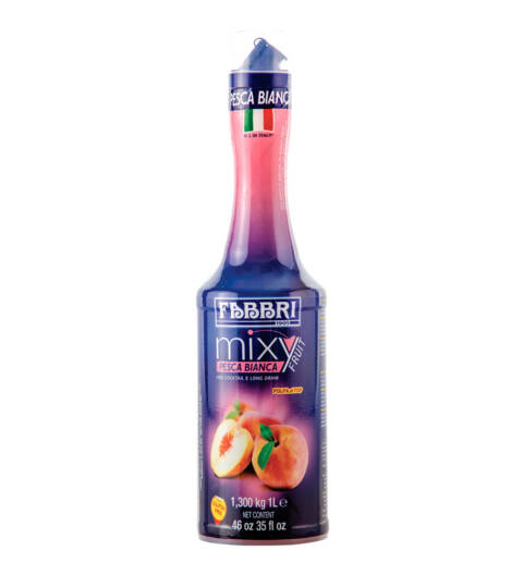 Purê Fabbri de Pêssego Branco para Bellini 1L