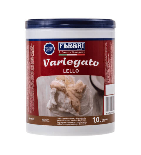 Mescla Fabbri Lello Chocolate Branco, Coco e Amêndoas 1kg