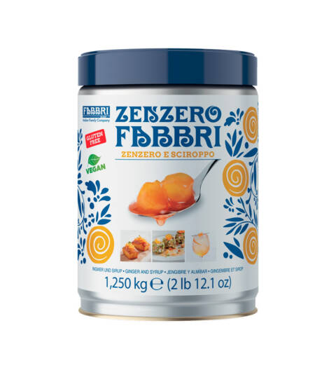 Gengibre Pepitas Fabbri em Calda 1,25kg