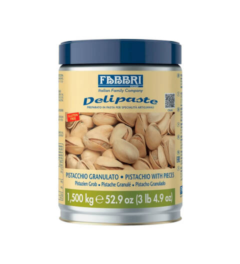 Pasta Saborizante Fabbri de Pistache Granulado com Pedaços 1,5kg