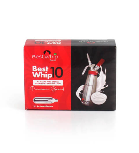 Kit com 10 Cápsulas de Gás Best Whip
