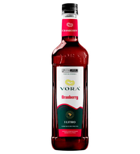 Xarope Vora Cranberry 1L