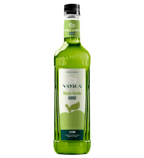Xarope Vora Maçã Verde Zero Calorias 1L