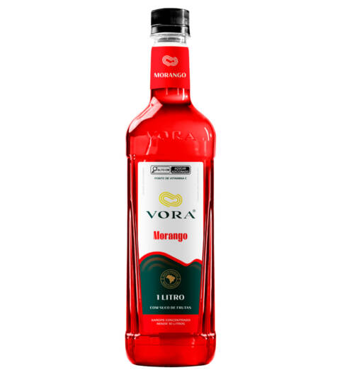 Xarope Vora Morango 1L