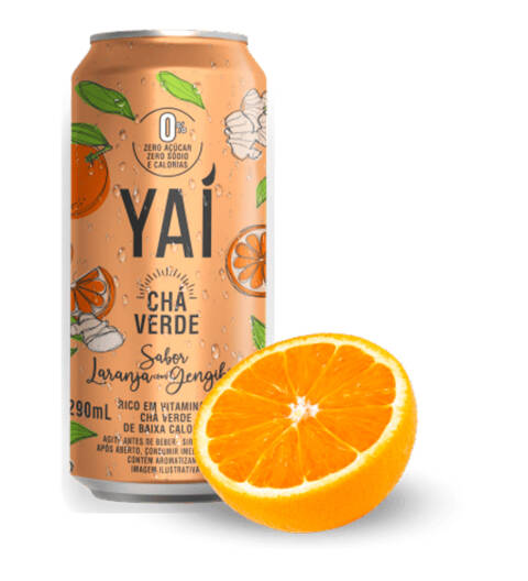 Chá Verde Yaí Laranja com Gengibre 290ml