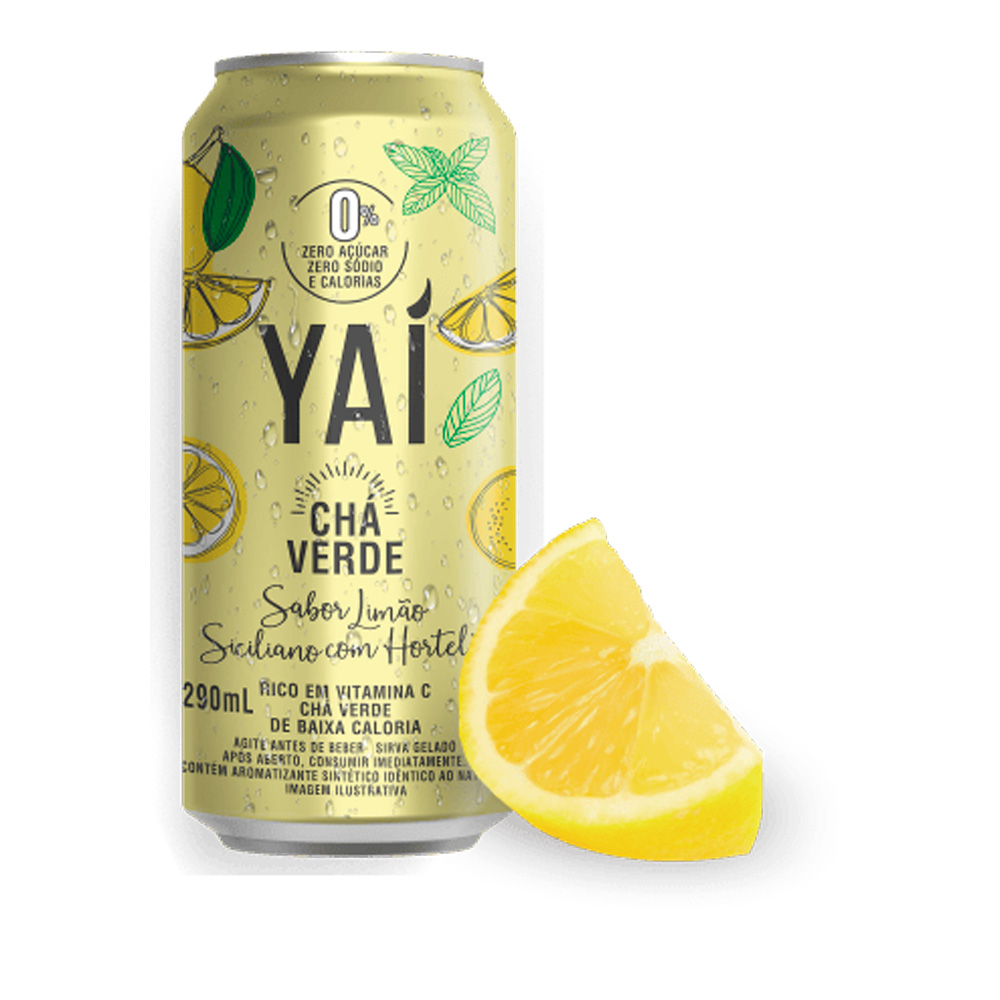 Chá Verde Yaí Limão Siciliano com Hortelã 290ml